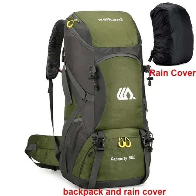 RidgeRunner 50L Large Capacity Waterproof Hiking Backpack - RidgeRunner 50L Large Capacity Waterproof Hiking Backpack Readi Gear
