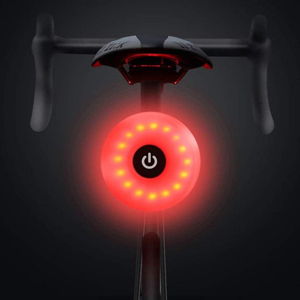 High-Intensity Bike Tail Light - USB LED Rear Light for Helmet & Bag