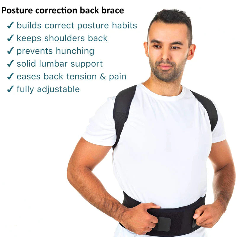 AlignPro Magnetic Posture Corrector - Adjustable Back Support Brace