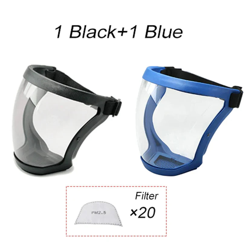 ClearGuard Full Face Shield - Anti-Fog & Safety Glasses Protection