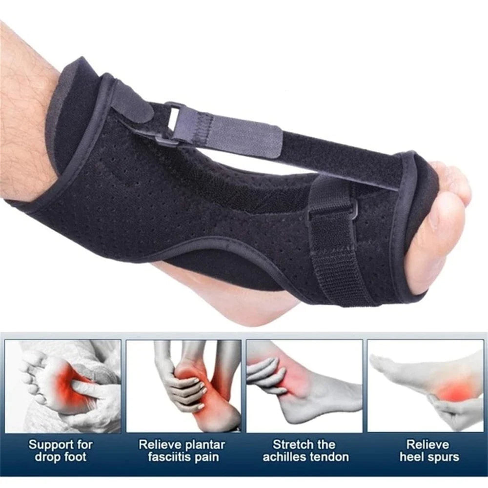 Plantar Relief Pro: Adjustable Night Splint & Foot Drop Brace