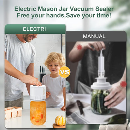 MasonSeal Cordless Mason Jar Vacuum Sealer