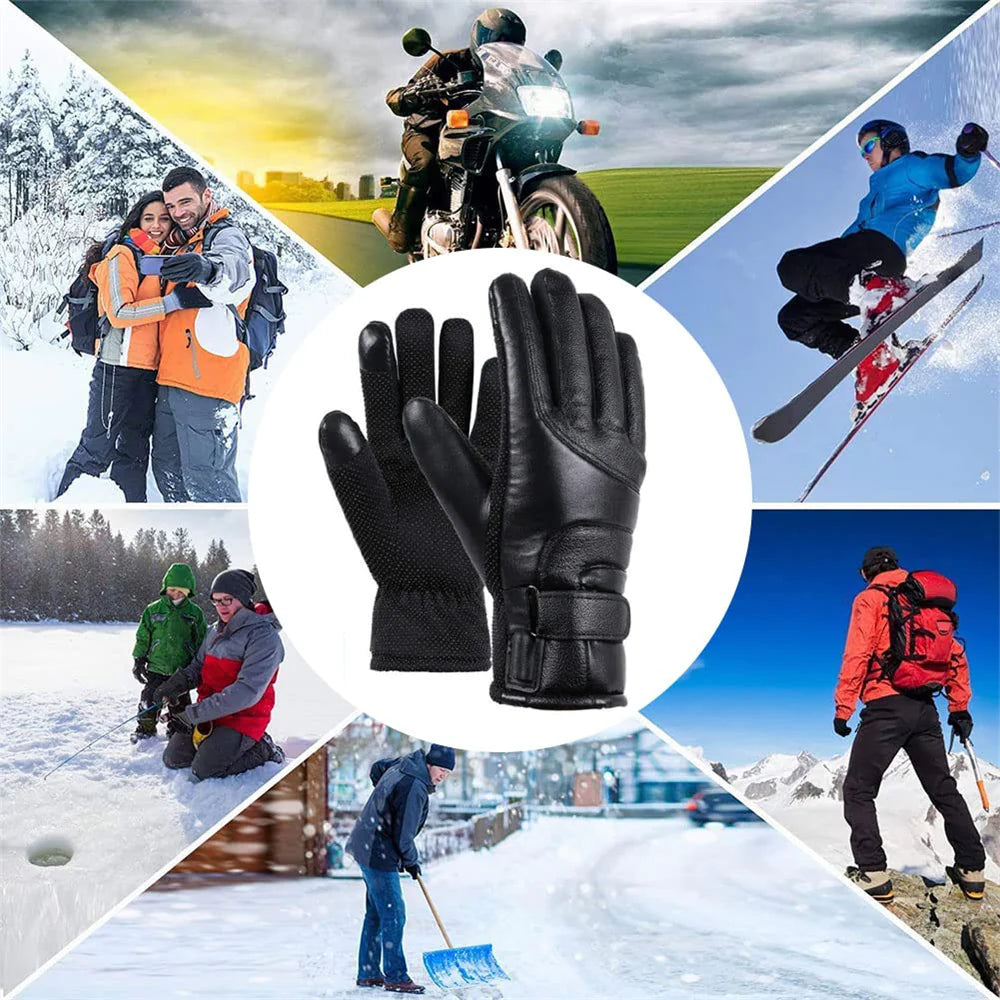 Winter USB Heated Gloves - Thermal, Waterproof, Touchscreen Hand Warmers