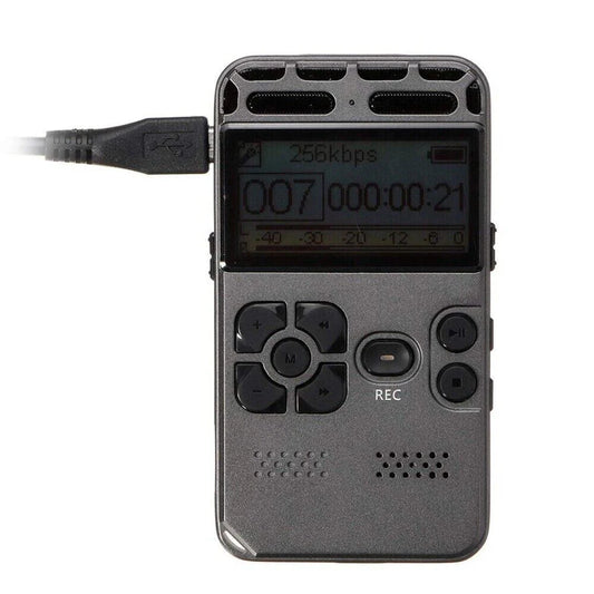 64GB Digital Voice Recorder & MP3 Player with LCD Display