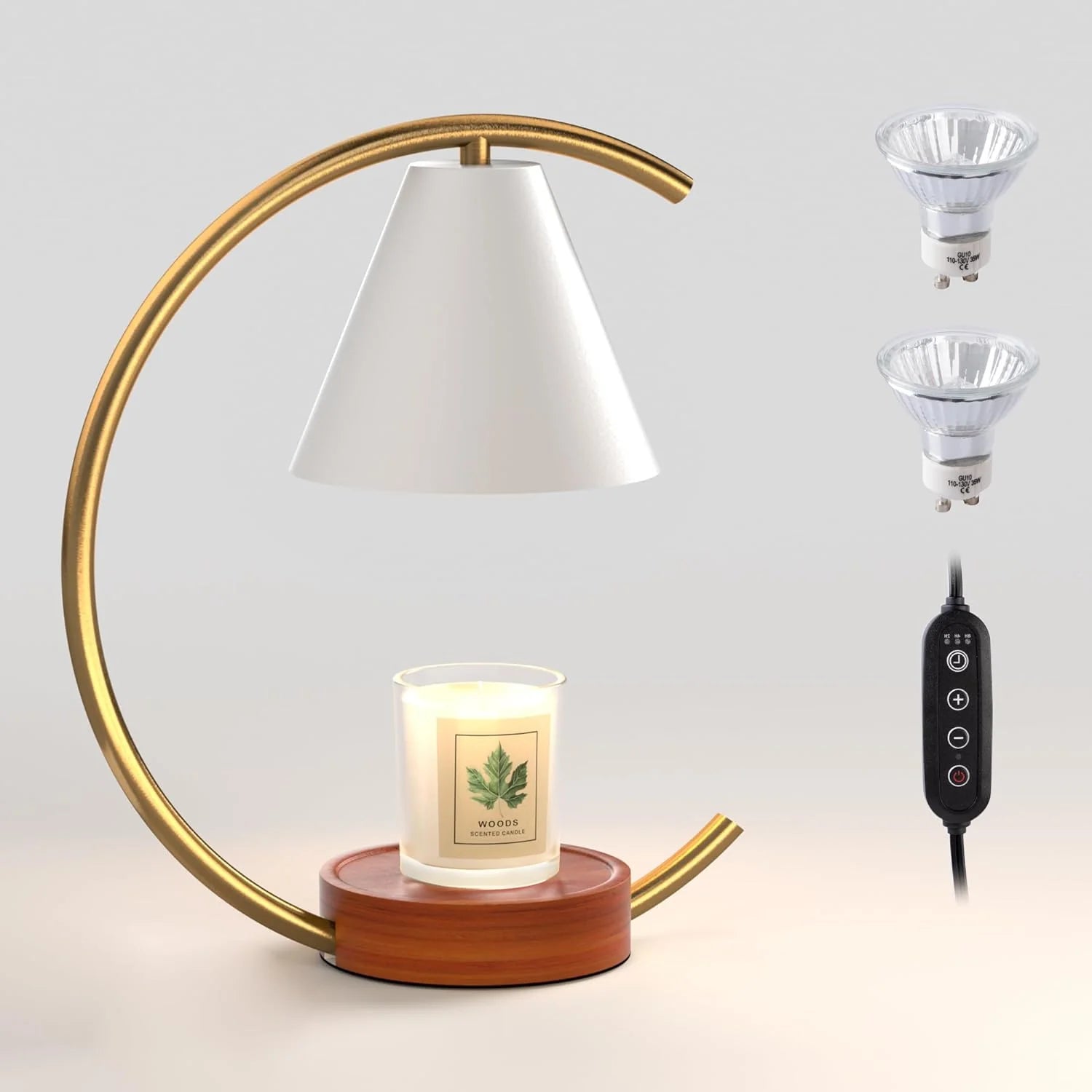 FlameFree Candle Warmer Lamp - Dimmable Light with Timer