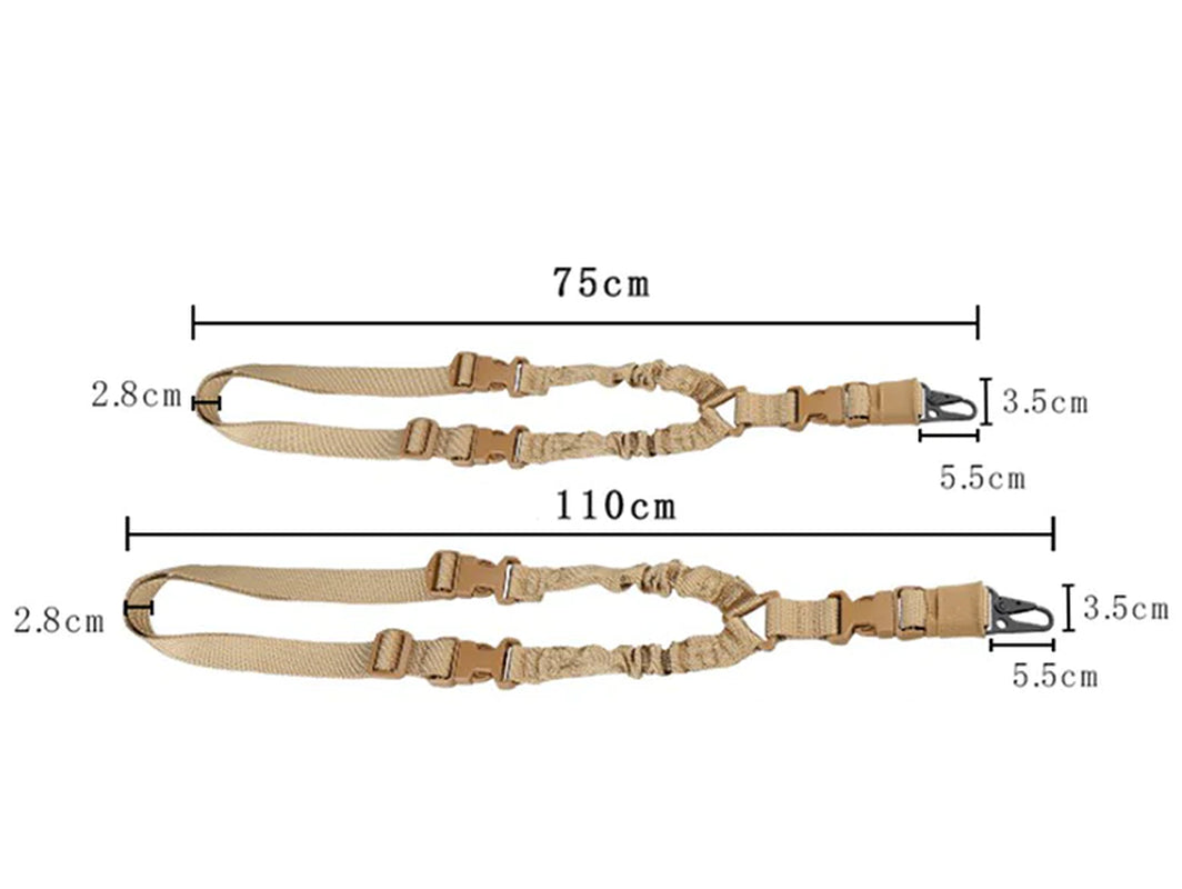 Military-Grade Single Point Rifle Sling - Quick Adjust & Detach