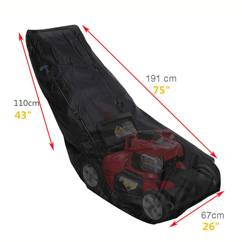 Heavy Duty Waterproof Lawn Mower Cover - Universal Fit & UV Resistant