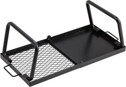 CampMate Foldable Grill & Griddle - Heavy Duty Fire Pit Cooking Rack