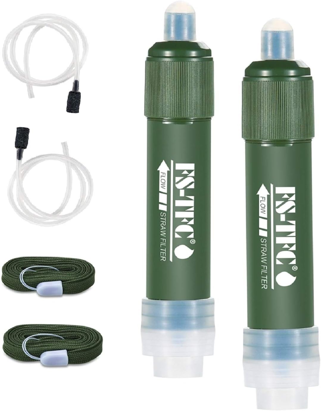 PureFlow Survival Straw: Triple Filtration Water Purifier, 1000 Gallon Capacity