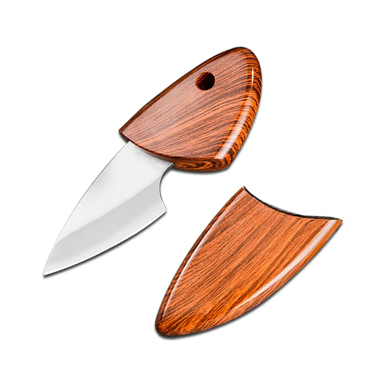 TrailMaster Wooden Handle Concealed Carry Tactical Neck Knife - TrailMaster Wooden Handle Concealed Carry Neck Knife Readi Gear