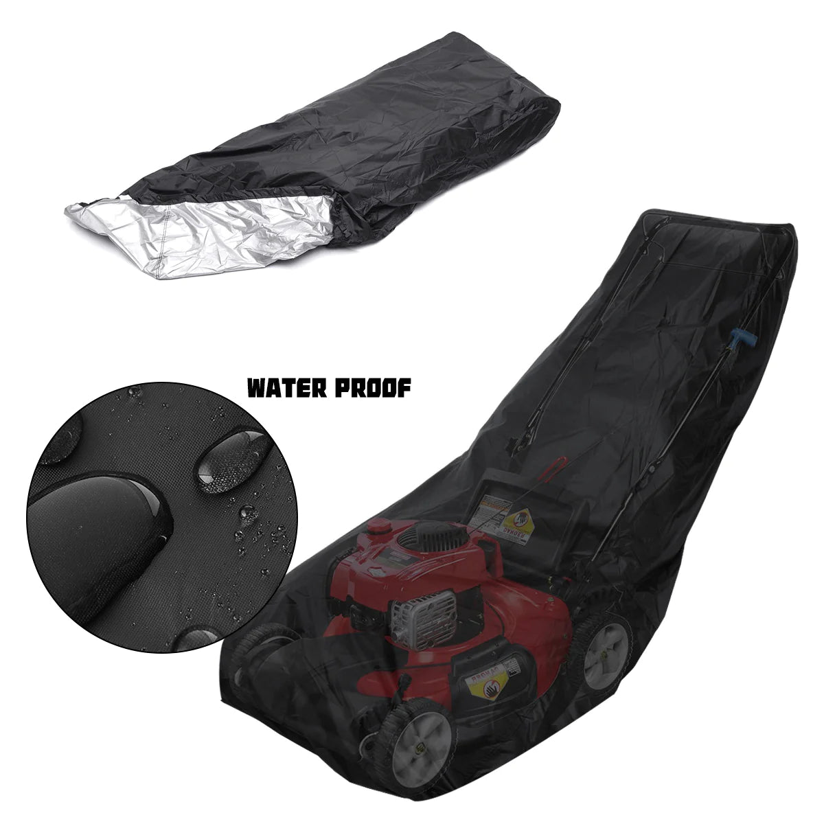 Heavy Duty Waterproof Lawn Mower Cover - Universal Fit & UV Resistant