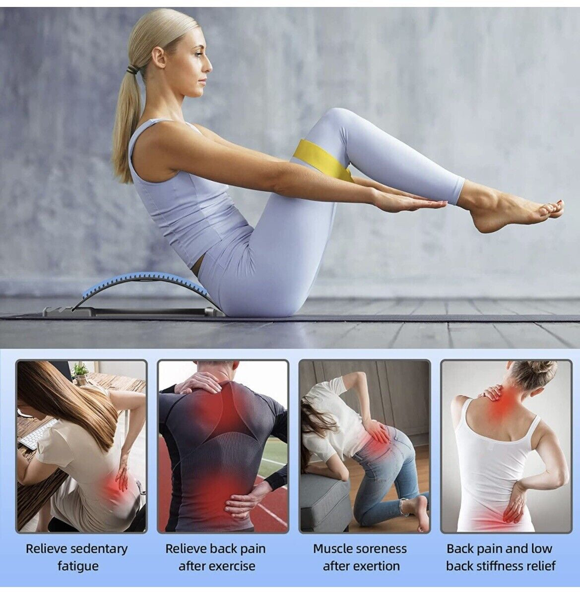 PosturePro Back Stretcher - Back Cracking Device & Pain Relief