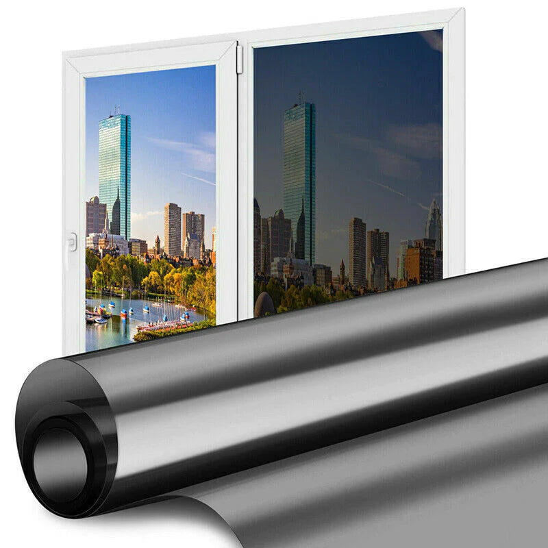 PrivacyShield Reflective Window Film - UV & Heat Blocker for Home/Office