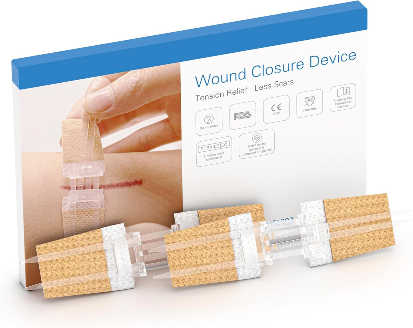 QuickZip Wound Closure Kit - No-Stitch First Aid Kit Essential