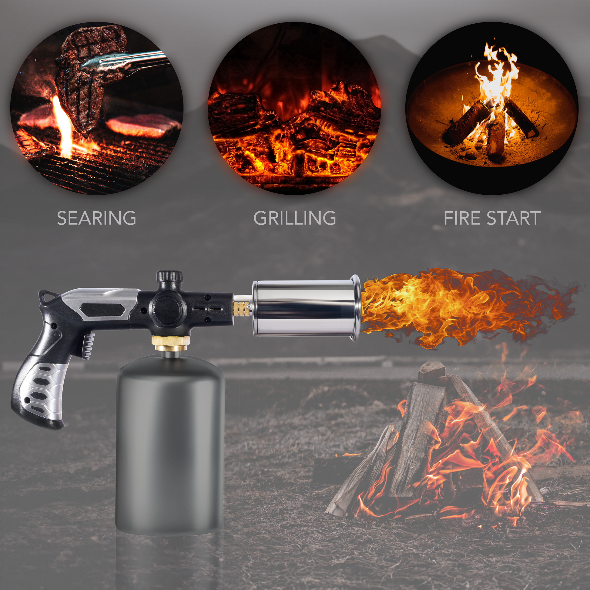 GrillPro Flame Blaster Charcoal Igniter Torch - Charcoal Grill Lighter Readi Gear