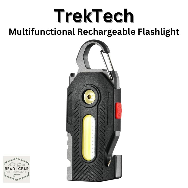 TrekTech Multifunctional Rechargeable Flashlight - Multifunctional Flashlight Readi Gear