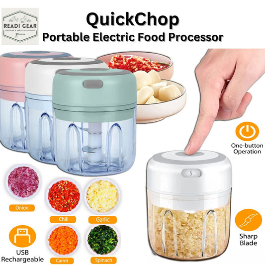 QuickChop Portable Electric Food Processor