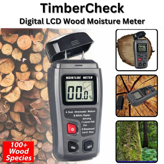 TimberCheck Digital LCD Wood Moisture Meter - TimberCheck Digital LCD Wood Moisture Meter Readi Gear