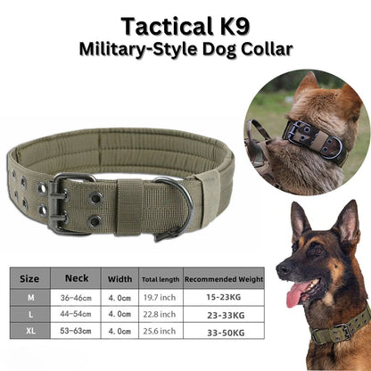 Tactical K9 Military-Style Dog Collar - Military-Style Dog Collar Readi Gear