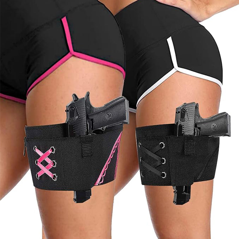 GlamGuard Adjustable Anti-Slip Thigh Holster for Women - GlamGuard Adjustable Anti-Slip Thigh Holster for Women Readi Gear