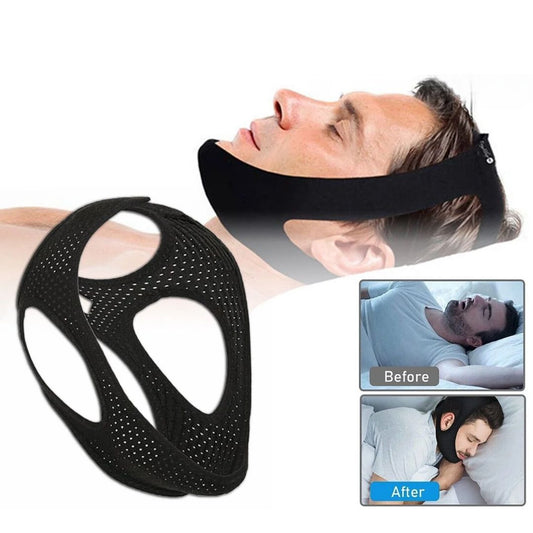 Premium Lycra Anti Snoring Chin Strap - Effective Sleep Apnea Solution