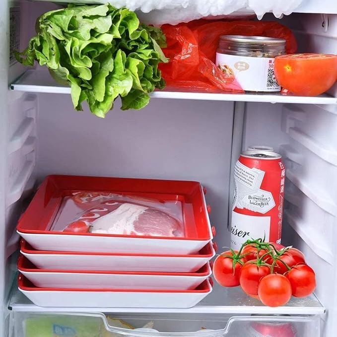 FreshGuard tray for organizing meat, fruits, and vegetables in the fridge