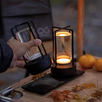 NordicWoods Rustic Lantern - USB Rechargeable Cabin Light