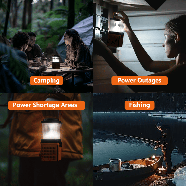 SaltLight 120-Hour Salt Water-Powered Lantern & USB Power Bank, different usage scenarios