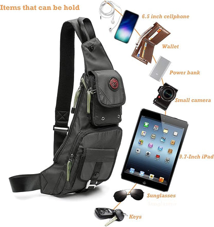 StealthGuard Anti-Theft Sling Bag - Hands-Free Crossbody Backpack for Men & Women