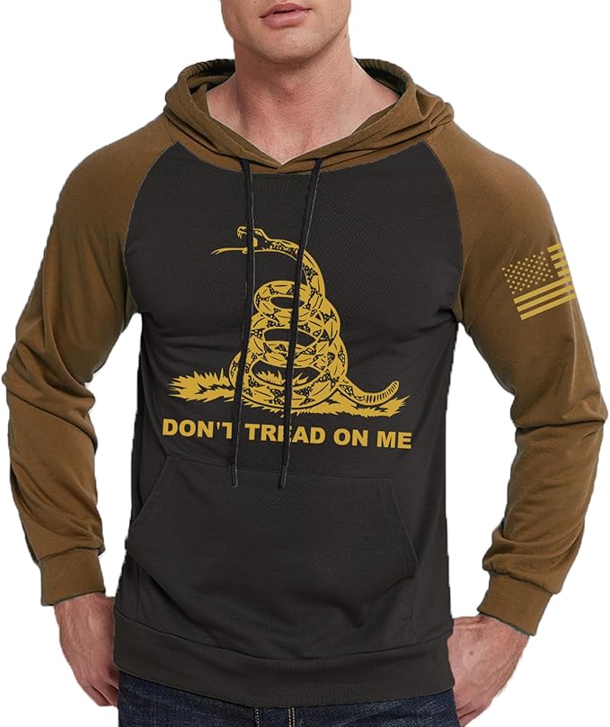 Don’t Tread on Me Hoodie – Men’s USA Flag Patriotic Pullover