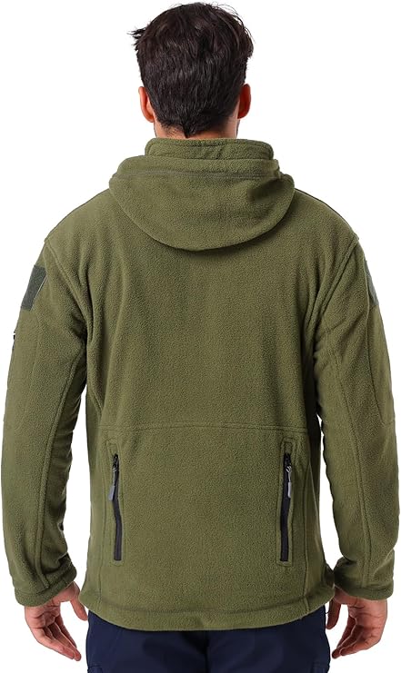 7-Pocket Tactical Fleece Hoodie Jacket