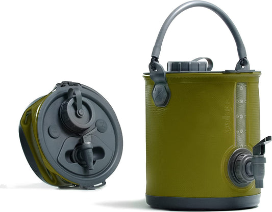 2-in-1 Collapsible Camping Water Jug & Bucket with Spigot - BPA Free