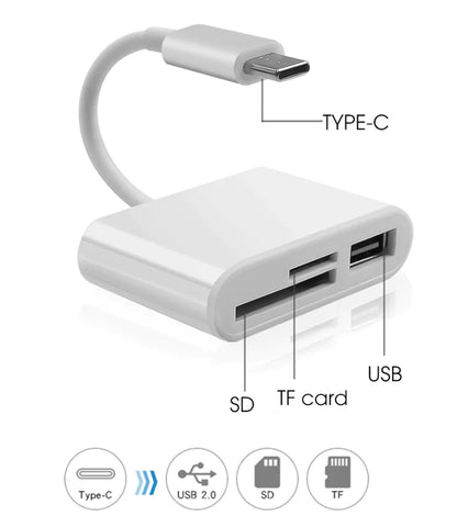 PowerHub USB-C 3-in-1 Adapter with SD Card Reader