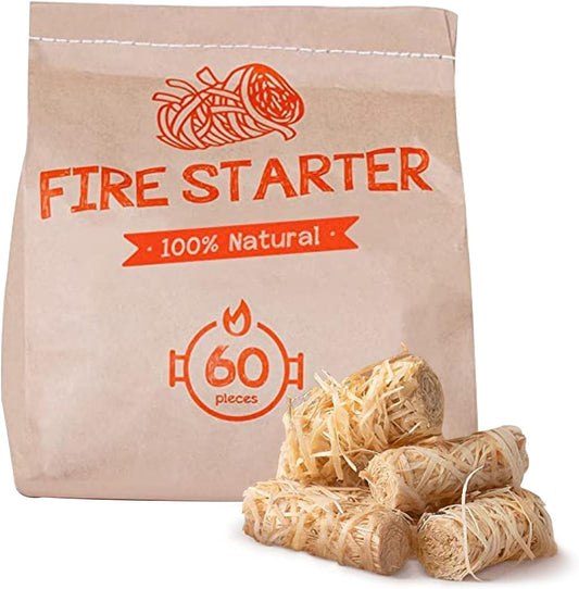 Eco Fire Starters Bundle - 60 Rolls for Campfires & BBQs - Firestarters Readi Gear