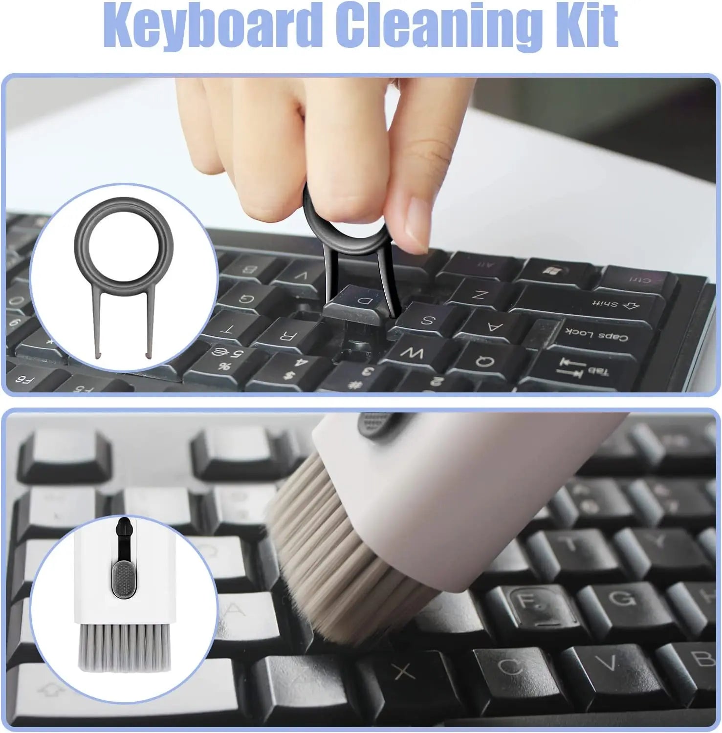 TechClean Pro 7-in-1 Earphones & Keyboard Cleaning Kit