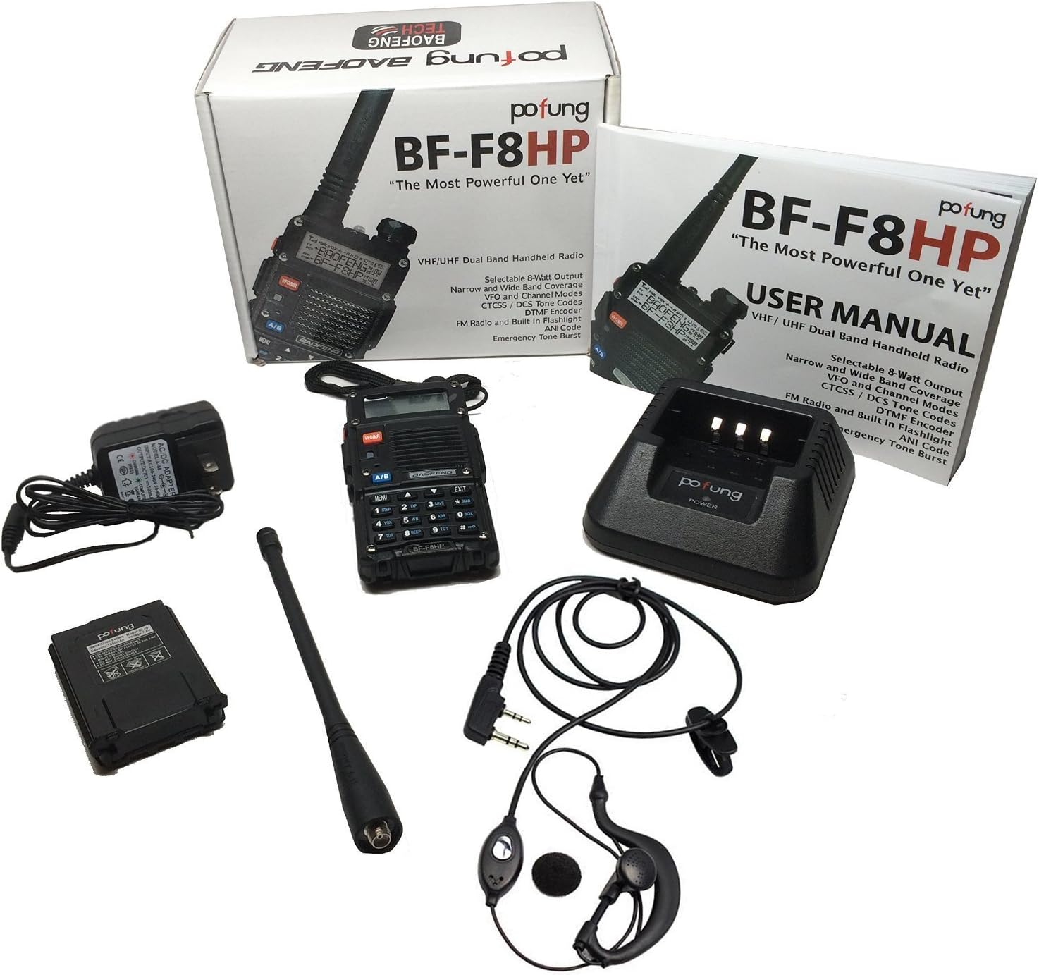 BaoFeng BF-F8HP (3rd Gen UV-5R) - Enhanced Range, Battery, and Power