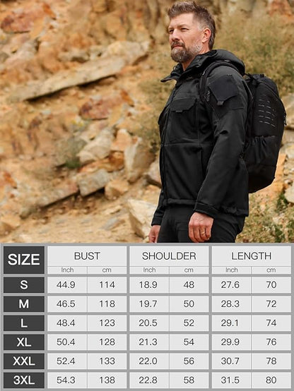 SpecOps Waterproof Tactical Jacket - Combat-Ready Multi-Pocket Softshell