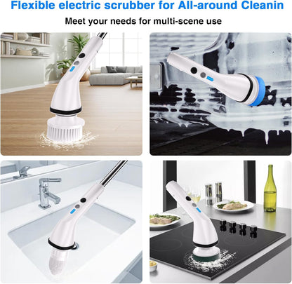 TurboBrush Electric Spin Scrubber Kit: 7 Brushes, 3 Speeds