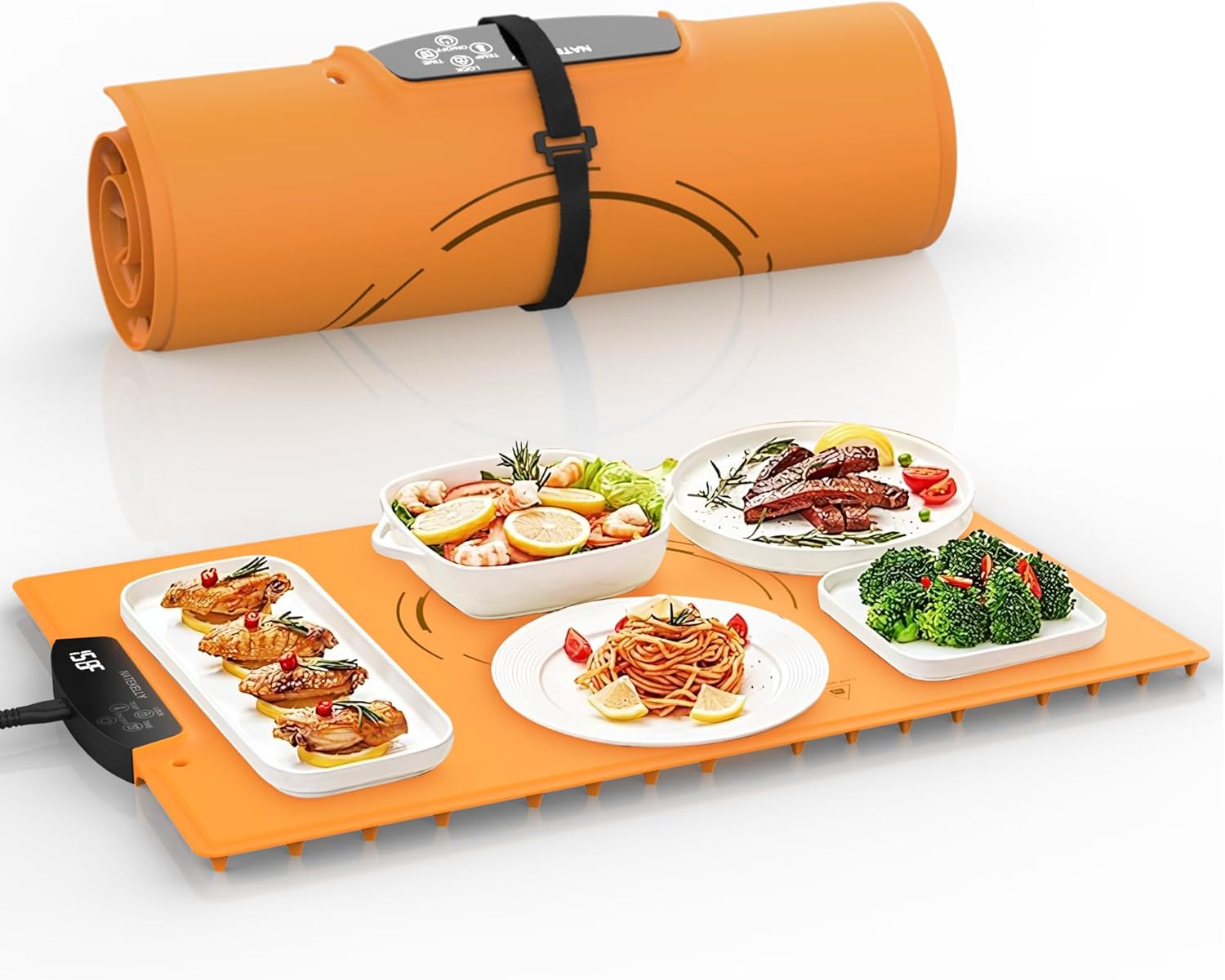 ReadyWarm Roll-up Portable Food Warming Mat - Great for Camping, Buffets