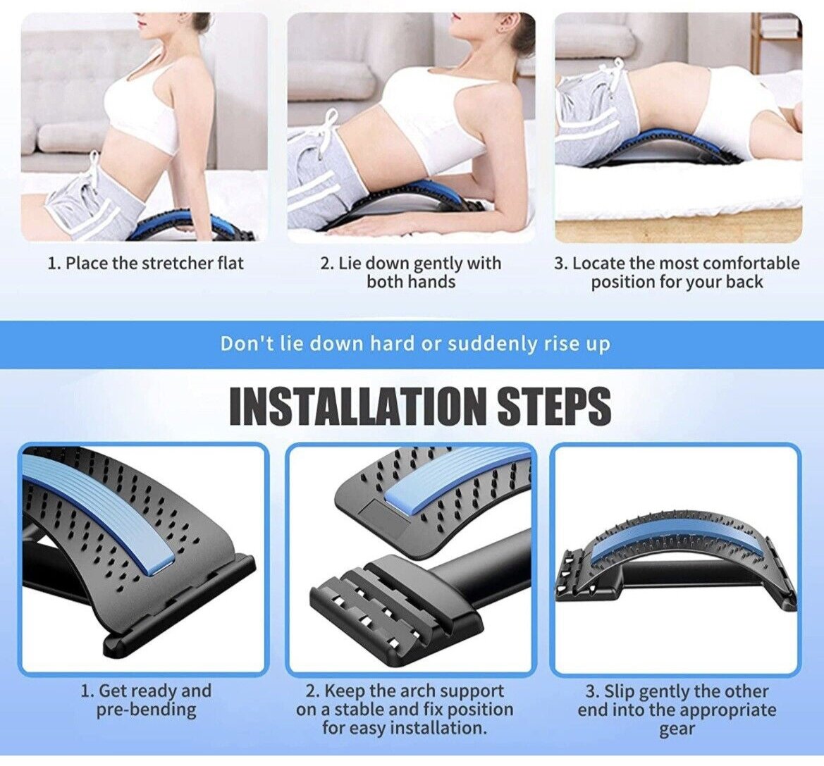 PosturePro Back Stretcher - Back Cracking Device & Pain Relief