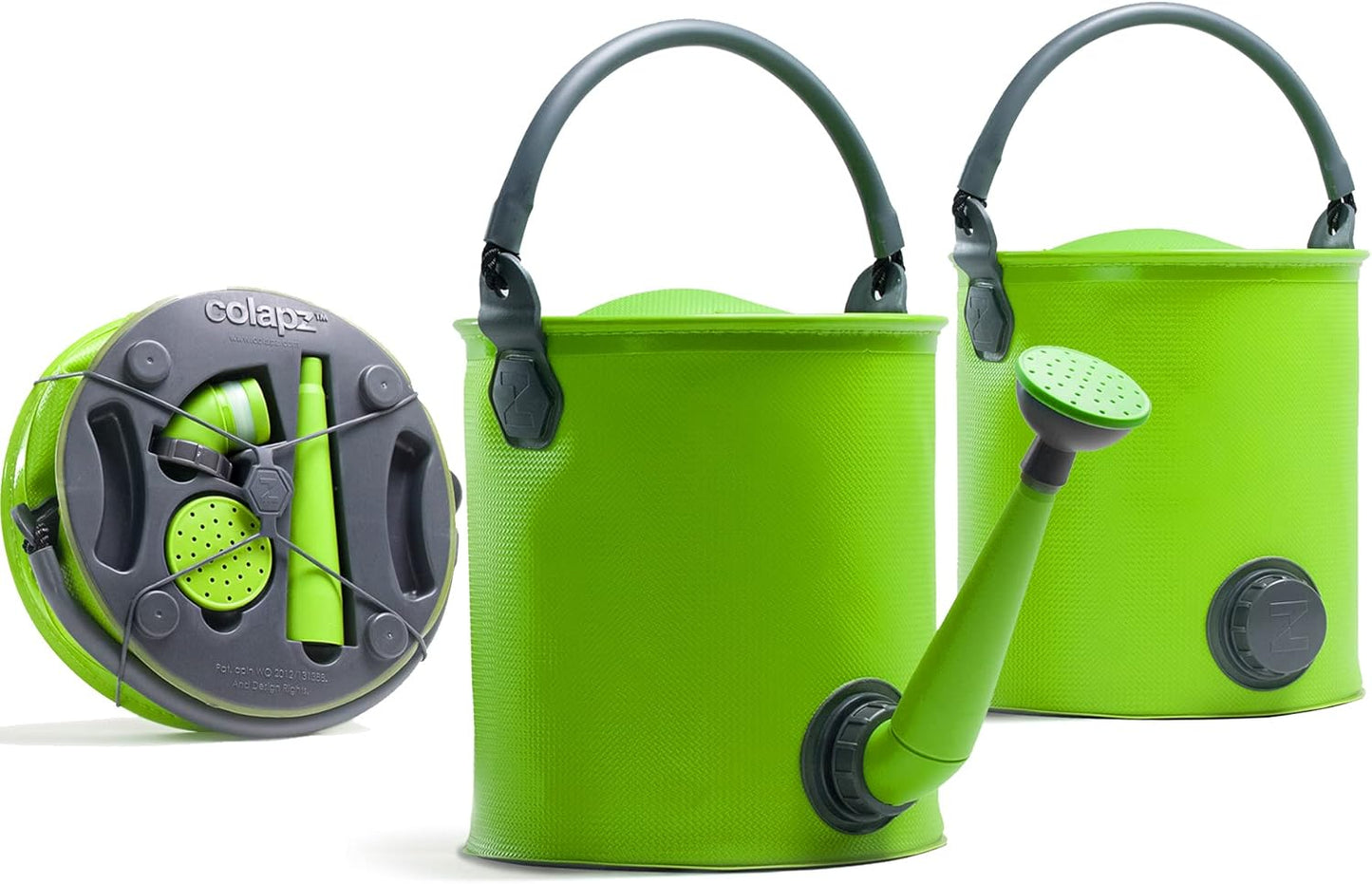 2-in-1 Collapsible Watering Can & Bucket with Spout - 1.5 to 2 Gallon Capacity