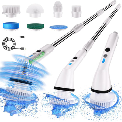 TurboBrush Electric Spin Scrubber Kit: 7 Brushes, 3 Speeds