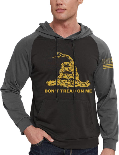 Don’t Tread on Me Hoodie – Men’s USA Flag Patriotic Pullover