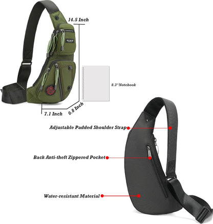 StealthGuard Anti-Theft Sling Bag - Hands-Free Crossbody Backpack for Men & Women