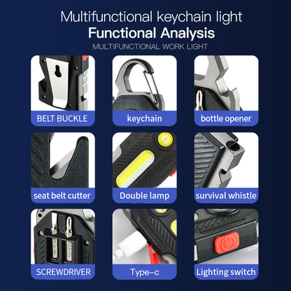 TrekTech Multifunctional Rechargeable Flashlight - Multifunctional Flashlight Readi Gear