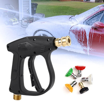 TurboJet 4000 - High Pressure Car Wash Foam Sprayer Gun Set with 5 Nozzles