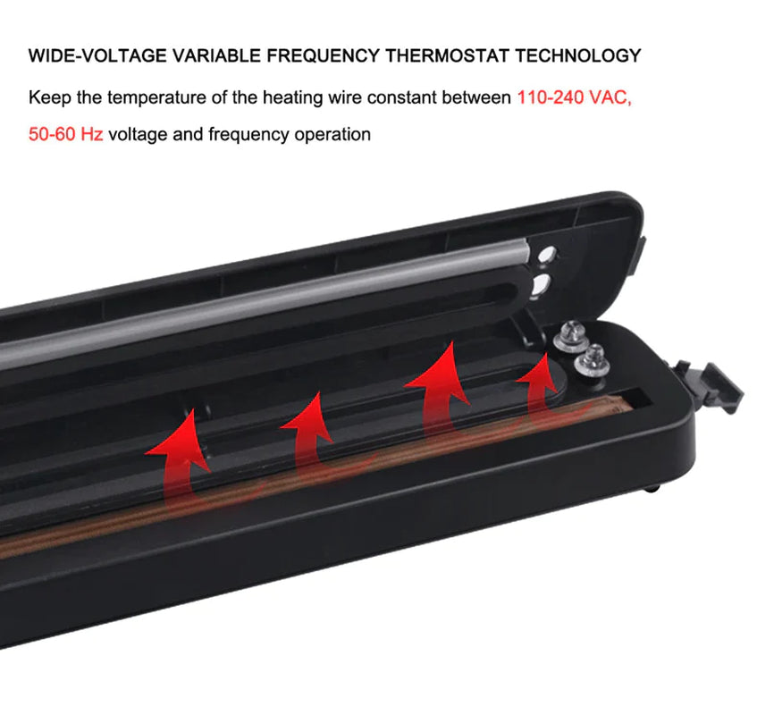 Energy-Efficient Vacuum Sealer - Keep Food Fresh Up to 3 Years