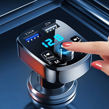 Bluetooth 5.0 Car FM Transmitter one touch