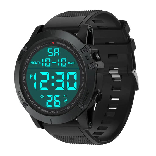 Waterproof Military Digital Sports Watch with LED Backlight for Men