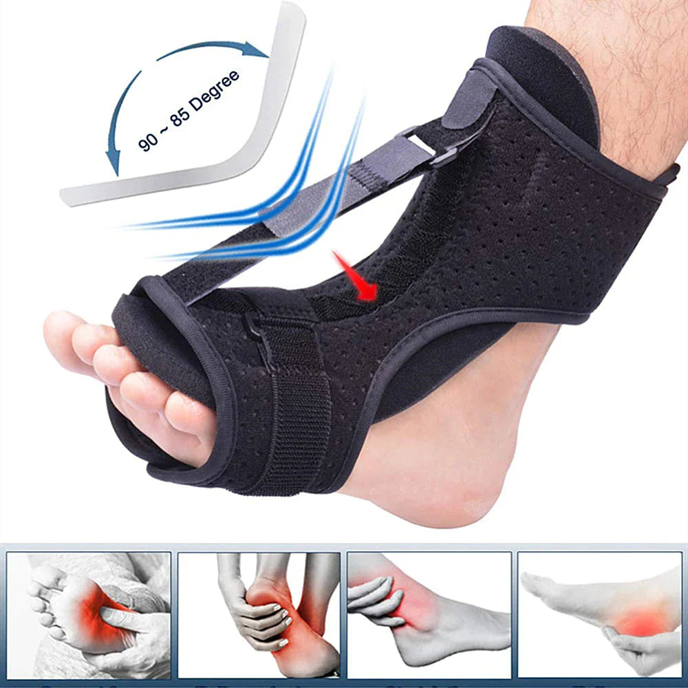 Plantar Relief Pro: Adjustable Night Splint & Foot Drop Brace